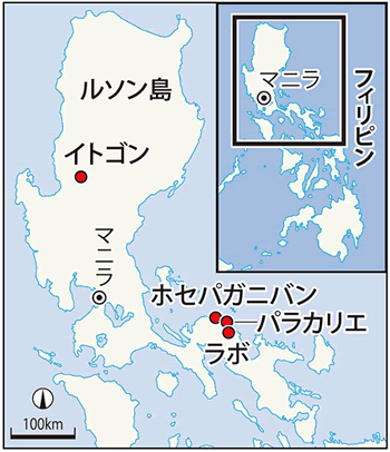 ヨルダンの主なシリア人難民キャンプ